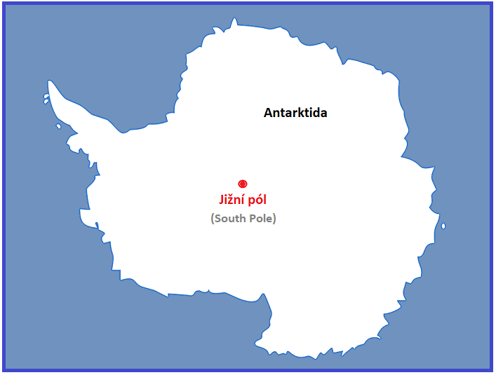 Antarktida - jižní pól