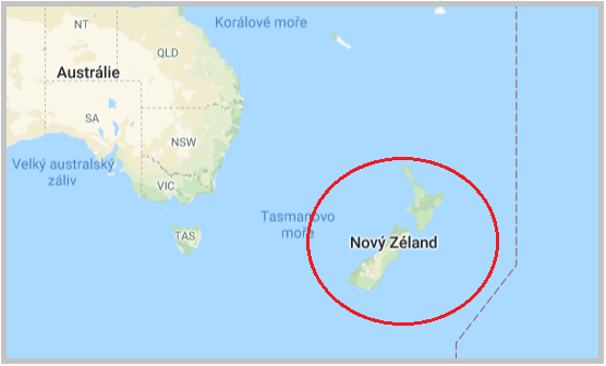 Nový Zéland a okolí